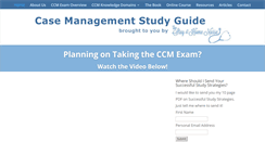 Desktop Screenshot of casemanagementstudyguide.com