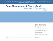 Tablet Screenshot of casemanagementstudyguide.com